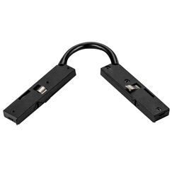 506157 Соединитель трековый однофазный 24V регулируемый гибкий LINEA ЧЕРНЫЙ