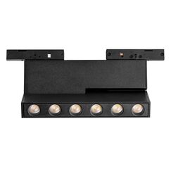 206937 Светильник линейный поворотный 24V д/трека LINEA LED 6W 500LM 30G ЧЕРНЫЙ 3000K