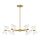 SL2004.303.12 Светильник подвесной ST-Luce латунь/прозрачный, белый, латунь G9 LED 12*5W SPIRIT