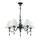 4896/5 MODERN ODL_EX23 161 черный матов./серый/молочный металл/керамика/ткань Люстра E14 5*40W SOCHI