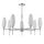 6519/7C MODERNI LN23 172 хром Люстра потолочная G9 7*40W 220V SHIVON