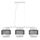 8002/3A MODERNI LN25 159 белый, черный металл/металл, текстиль Подвес Е27 3*60W 220V ANIMAISA