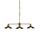 1214-3P1, люстра подвесная, L850xW225xH420/1620, 3xE27x60W, excluded