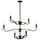 733267 Люстра RAGNO 6х40W E14 ЧЕРНЫЙ МАТОВЫЙ