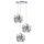 L3PR721134 Подвес тройной круглый EXTRA 3x3x5W(led) G9  (721134 - 3 + 572134 -1) ХРОМ