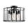 798257 Люстра GENNI 5х40W E27 ЧЕРНЫЙ МАТОВЫЙ/ПРОЗРАЧНЫЙ