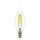 933602 Лампа LED FILAMENT 220V CA35 E14 6W=65W 400-430LM 360G CL 3000K 30000H