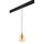 PRO803033 Светильник д/1-фазн трека PENTOLA 1х25W G9 ХРОМ/ЯНТАРЬ/ЧЕРНЫЙ (803033+595007)