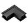 506137 Соединитель L-образный вертикальный LINEA ЧЕРНЫЙ