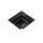 506337 Соединитель L-образный горизонтальный LINEA ЧЕРНЫЙ