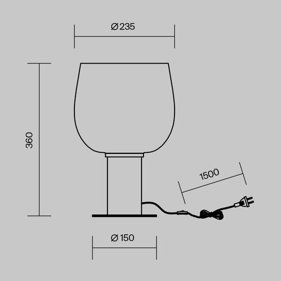 Настольный светильник Maytoni MOD414TL-01B, изображение 15