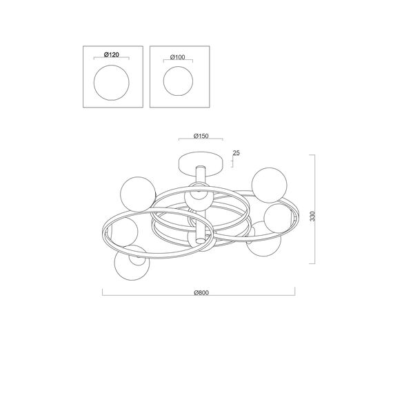 Потолочный светильник Freya FR5238CL-08B, изображение 8