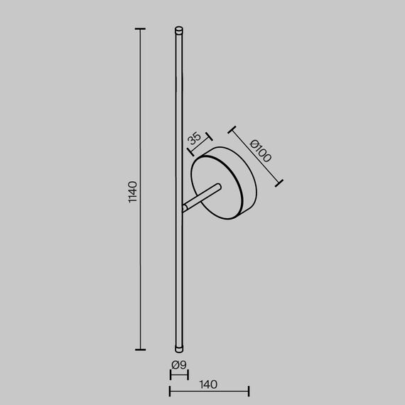 Настенный светильник (бра) Technical C084WL-L18BS2.7K, изображение 12