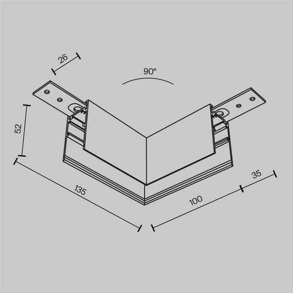 Комплектующие для накладной трековой системы Technical TRA034HCL-41W, изображение 6