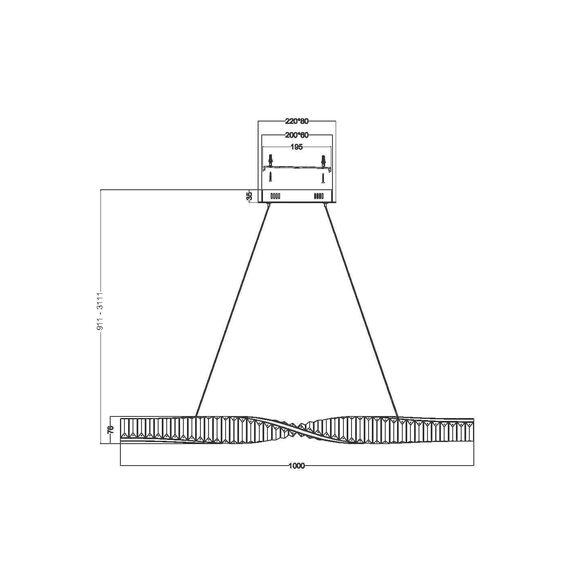 Подвесной светильник Maytoni P097PL-L28BS3K, изображение 9