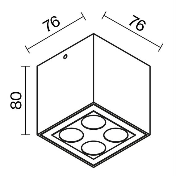 Потолочный светильник Outdoor O309CL-L8GF3K, изображение 3