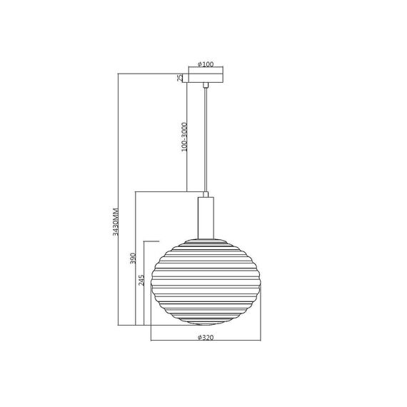 Подвесной светильник Maytoni MOD268PL-01G, изображение 7