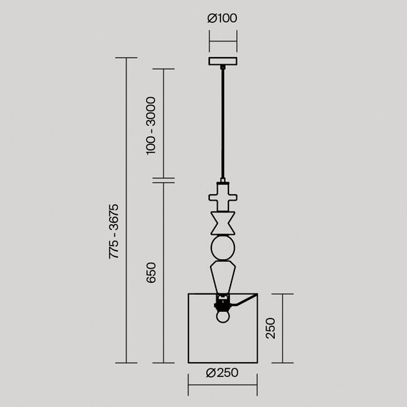 Подвесной светильник Maytoni MOD298PL-01W1, изображение 2