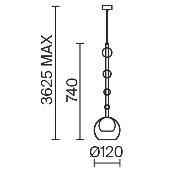 Подвесной светильник Maytoni MOD227PL-01BS, изображение 7