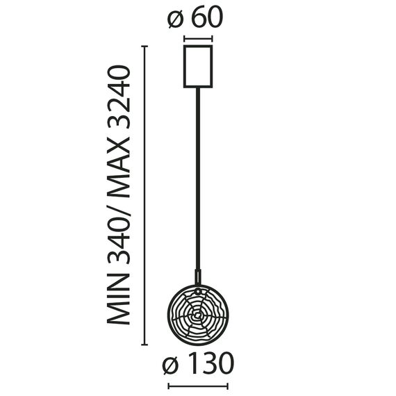 Подвесной светильник Maytoni MOD254PL-01BS, изображение 2