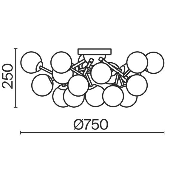 Потолочный светильник Maytoni MOD545CL-20B, изображение 3