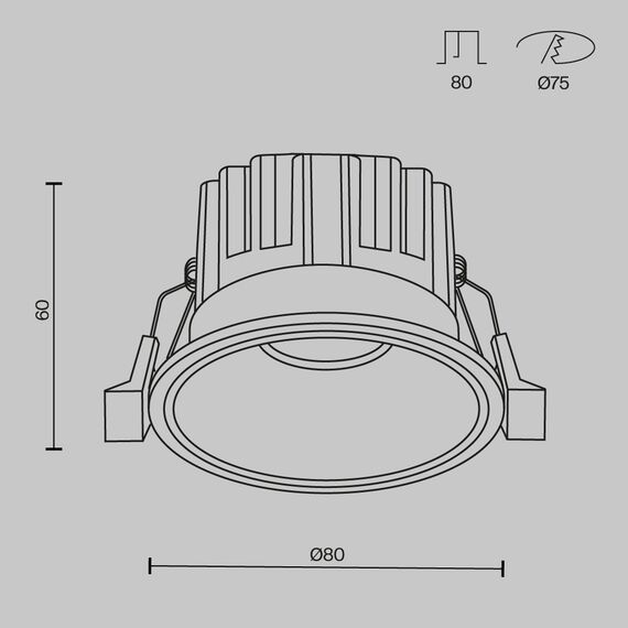 Встраиваемый светильник Technical DL058-12W2.7K-W, изображение 8