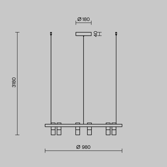 Подвесной светильник Maytoni MOD102PL-L42BK, изображение 13