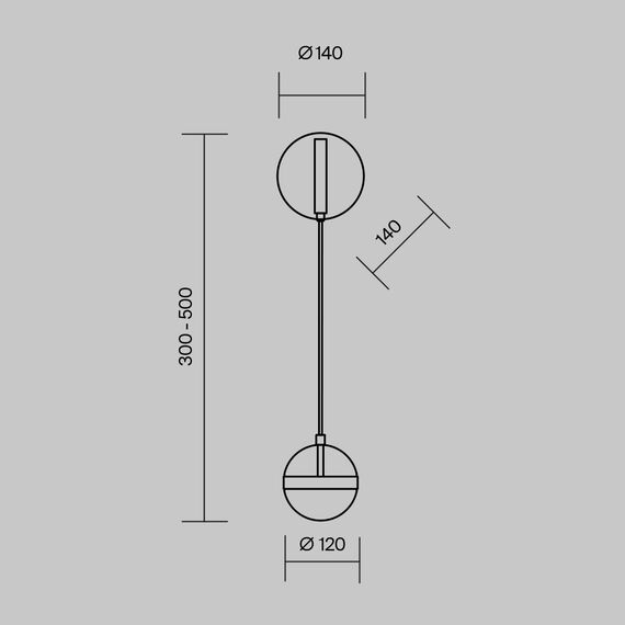 Настенный светильник (бра) Maytoni MOD295WL-L12BBS3K, изображение 8