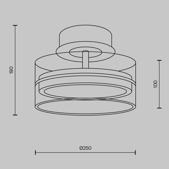 Потолочный светильник Maytoni MOD348CL-L18BBS3K, изображение 12