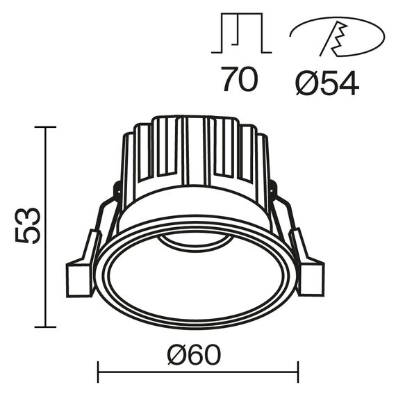 Встраиваемый светильник Technical DL058-7W3K-W, изображение 2