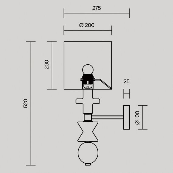 Настенный светильник (бра) Maytoni MOD298WL-01W, изображение 2