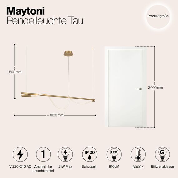 Подвесной светильник Maytoni MOD166PL-L20G3K, изображение 5