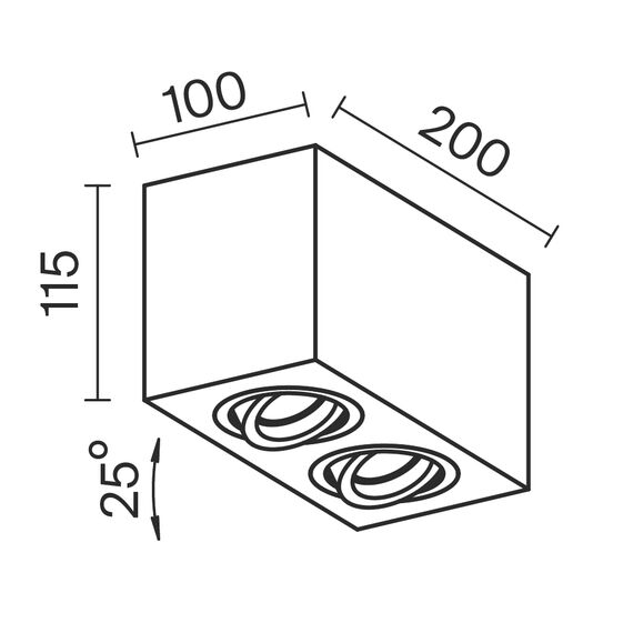 Потолочный светильник Technical C017CL-02W, изображение 2