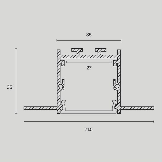 Комплектующие к светодиодной ленте Led Strip ALM-7135-S-2M, изображение 2