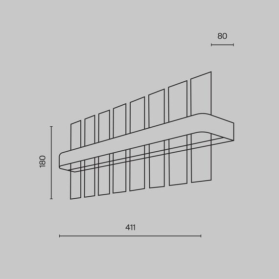 Настенный светильник (бра) Maytoni MOD173WL-L15BS3K, изображение 2