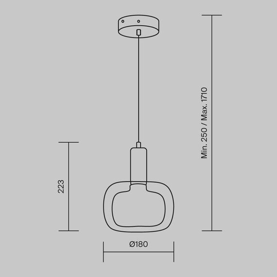 Подвесной светильник Maytoni MOD411PL-01G, изображение 10