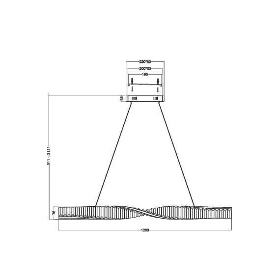 Подвесной светильник Maytoni P097PL-L36BS3K, изображение 9