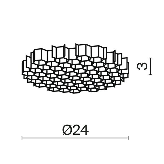 Комплектующие для светильника Technical HoneyComb-D24, изображение 2