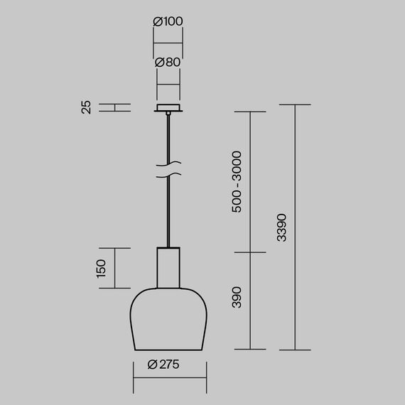 Подвесной светильник Maytoni MOD414PL-L7B3K, изображение 8