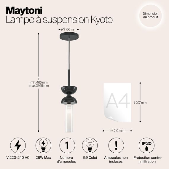Подвесной светильник Maytoni MOD178PL-01B, изображение 10