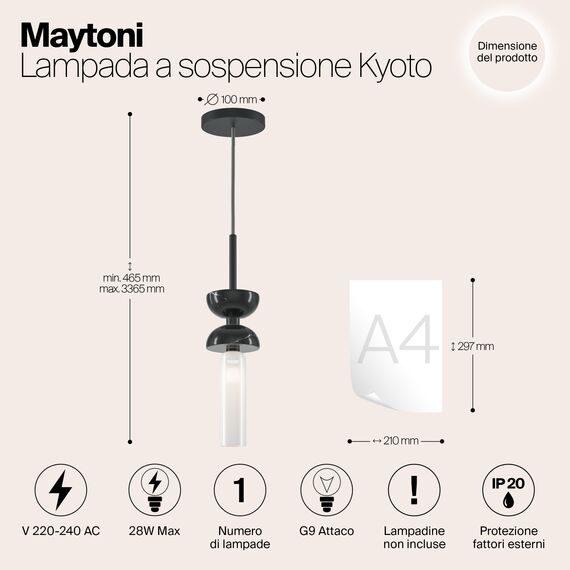 Подвесной светильник Maytoni MOD178PL-01B, изображение 9