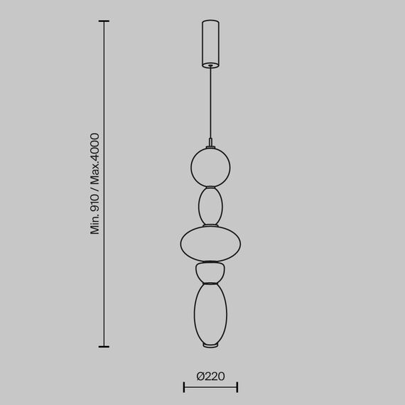 Подвесной светильник Maytoni MOD297PL-L24BS3K1, изображение 13