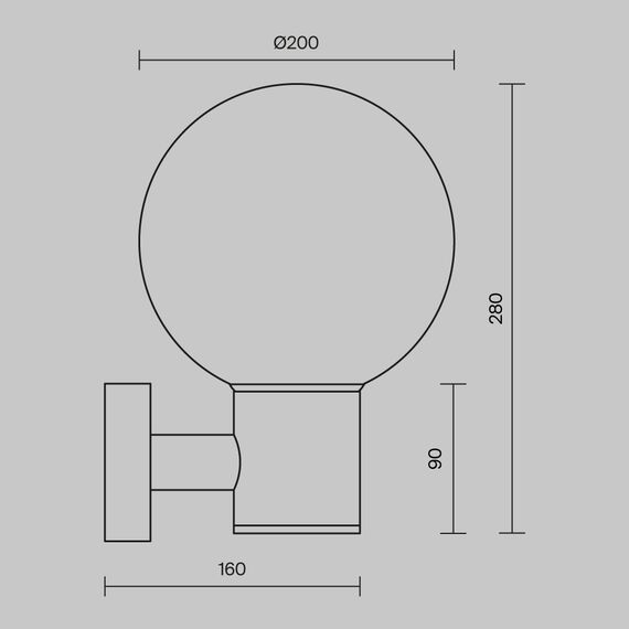 Настенный светильник (бра) Outdoor O598WL-01B, изображение 2
