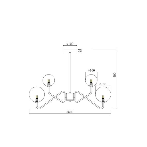 Подвесной светильник Freya FR5241PL-06BZ, изображение 10