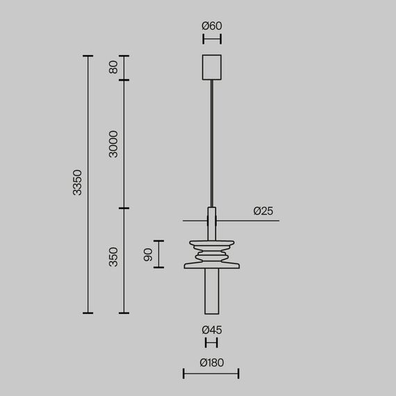 Подвесной светильник Maytoni MOD255PL-01B2, изображение 14
