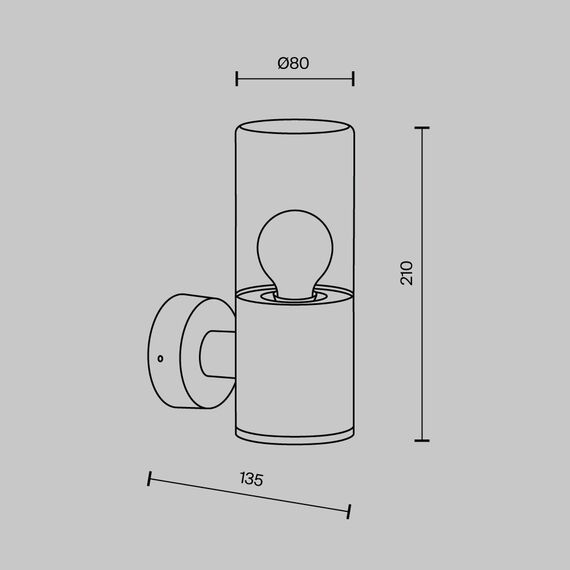 Настенный светильник (бра) Outdoor O432WL-01GF, изображение 17