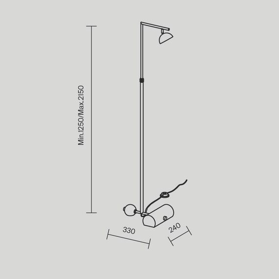 Напольный светильник (торшер) Maytoni MOD372FL-L10BS3K, изображение 16