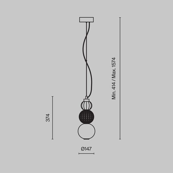 Подвесной светильник Maytoni P069PL-L16G3K, изображение 3