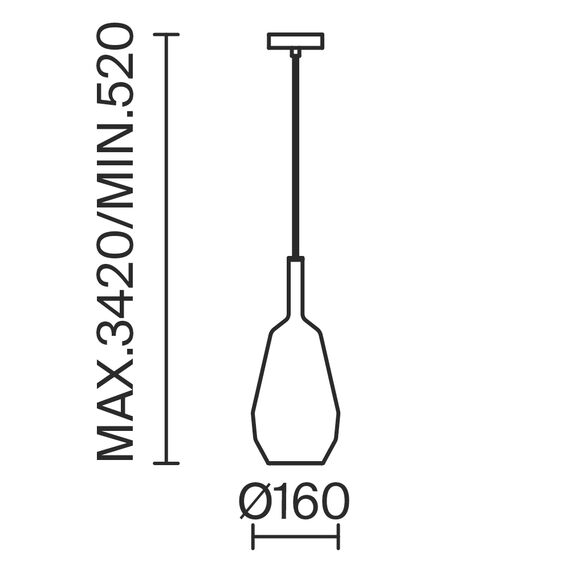 Подвесной светильник Maytoni MOD271PL-01B8, изображение 4