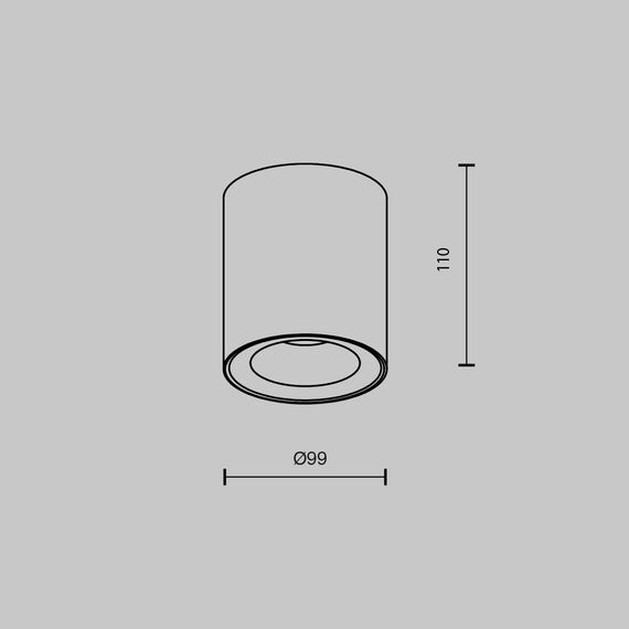 Потолочный светильник Technical C094-GU10-B, изображение 7